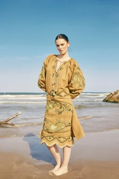 Coosy Vestidos*KAFTAN RIZO VERDE