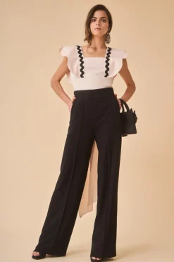 Coosy Pantalones|Total look*PANTALON SASTRE NEGRO