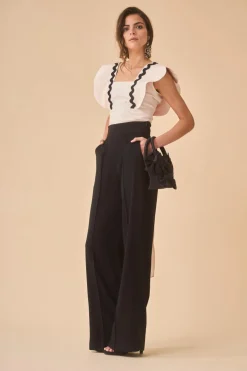 Coosy Pantalones|Total look*PANTALON SASTRE NEGRO