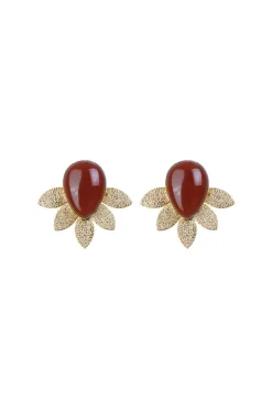 Coosy Bisutería*PENDIENTES CELESTE ROJO