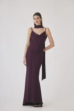 Coosy Vestidos largos*Vestido Ador Burdeos |