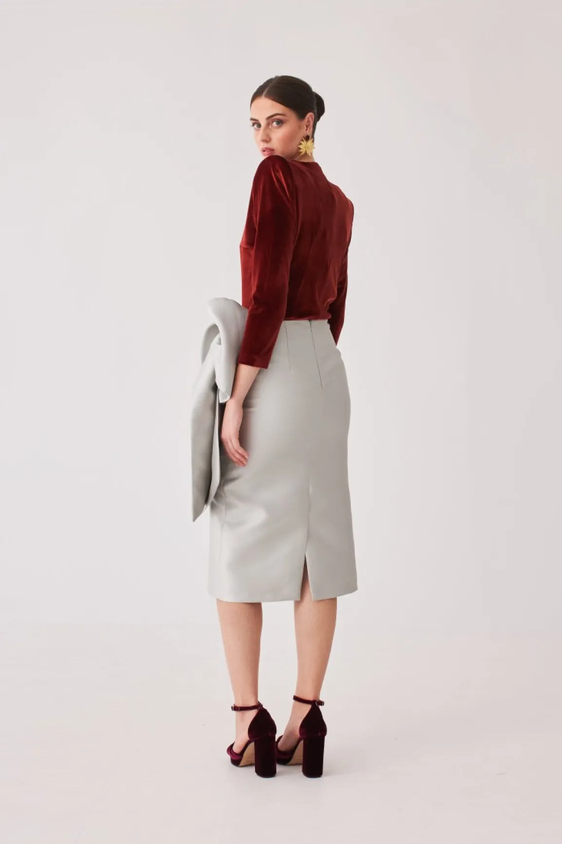 Coosy MARIA BARAZA X COOSY|Faldas*VESTIDO ADRIANA MB PLATA