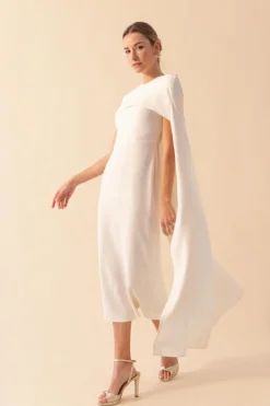 Coosy I DO|Vestidos midi*VESTIDO ANTONINABLANCO