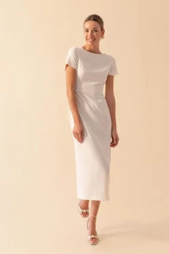 Coosy I DO|Vestidos midi*VESTIDO ANTONINABLANCO