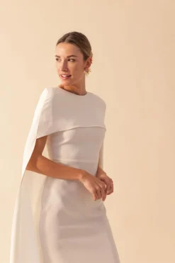 Coosy I DO|Vestidos midi*VESTIDO ANTONINABLANCO