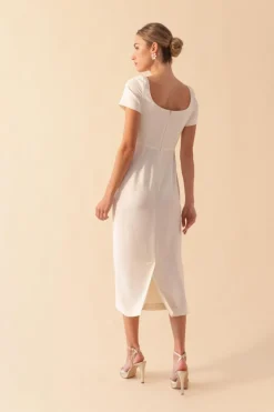 Coosy I DO|Vestidos midi*VESTIDO ANTONINABLANCO