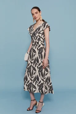 Coosy Vestidos midi*VESTIDO ATENEA ESTAMPADO