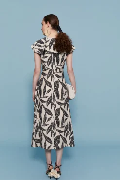 Coosy Vestidos midi*VESTIDO ATENEA ESTAMPADO