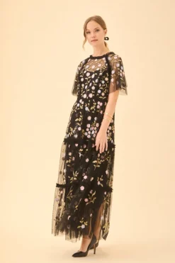 Coosy Vestidos largos*VESTIDO BARÚNEGRO