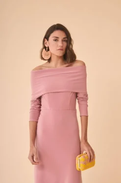 Coosy Vestidos midi*VESTIDO BERTTAROSA