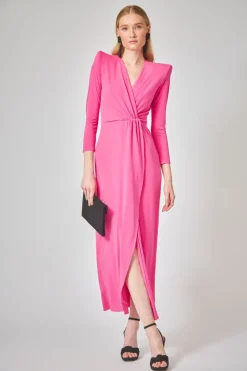 Coosy Vestidos midi*VESTIDO CAROL FUCSIA