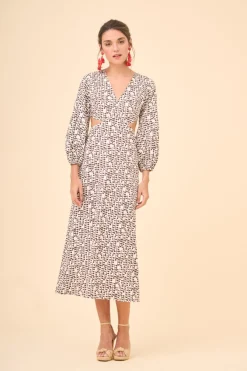 Coosy Vestidos midi*VESTIDO CLEVAESTAMPADO