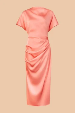 Coosy Vestidos midi*VESTIDO ELBA SALMON