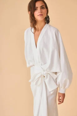 Coosy Vestidos largos*VESTIDO ELIABLANCO
