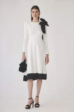 Coosy Vestidos midi*Vestido Fiorelo Crudo |