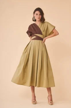 Coosy Vestidos midi*VESTIDO JACQUESBICOLOR