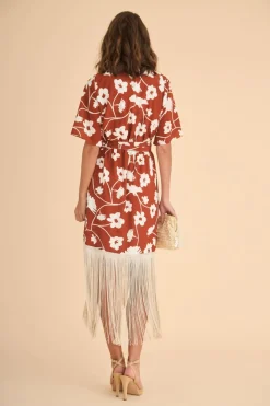 Coosy Vestidos midi*Vestido Largo Tildaest Marrón |
