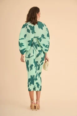 Coosy Vestidos midi*VESTIDO LEOVERDE