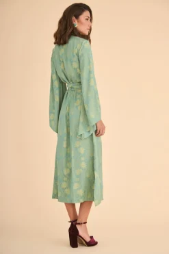 Coosy Vestidos midi*VESTIDO MANGUVERDE