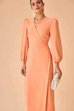 Coosy Vestidos midi*VESTIDO MONSERRATSALMON