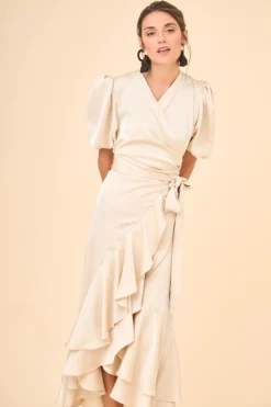 Coosy I DO|Vestidos midi*VESTIDO PLACISCRUDO
