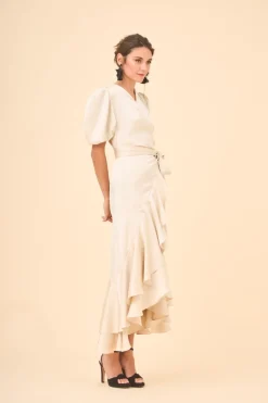 Coosy I DO|Vestidos midi*VESTIDO PLACISCRUDO