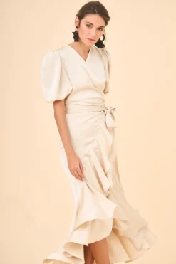 Coosy I DO|Vestidos midi*VESTIDO PLACISCRUDO
