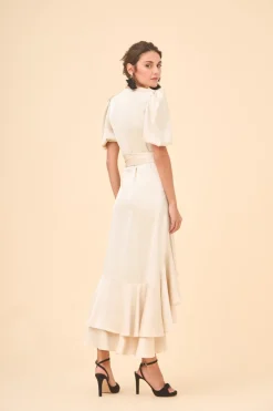 Coosy I DO|Vestidos midi*VESTIDO PLACISCRUDO