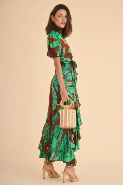 Coosy Vestidos midi*VESTIDO PLACISFLORES MULTI