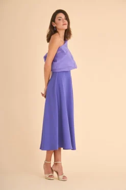 Coosy MARIA BARAZA X COOSY|Vestidos midi*VESTIDO RAQUEL MB MORADO