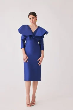 Coosy MARIA BARAZA X COOSY|Vestidos midi*Vestido Rocio Mb Azul |