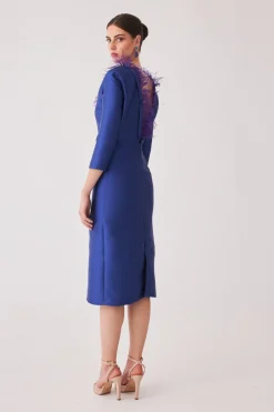 Coosy MARIA BARAZA X COOSY|Vestidos midi*Vestido Rocio Mb Azul |