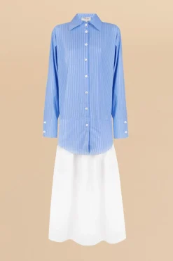 Coosy Vestidos*VESTIDO SAVARAAZUL/BLANCO