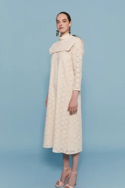 Coosy I DO|Vestidos midi*VESTIDO TROQUELBEIGE